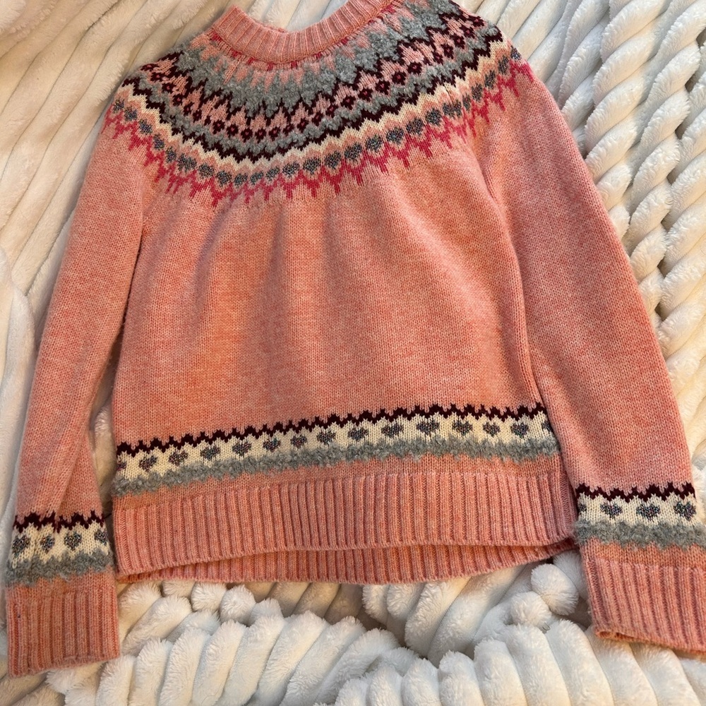 Pink Patterned Women's Sweater